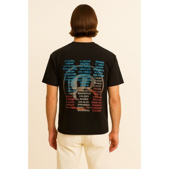 Vintage Garth Brooks | Fresh Horses Tour Black Graphic T-Shirt Size L | EUC - Picture 2 of 9